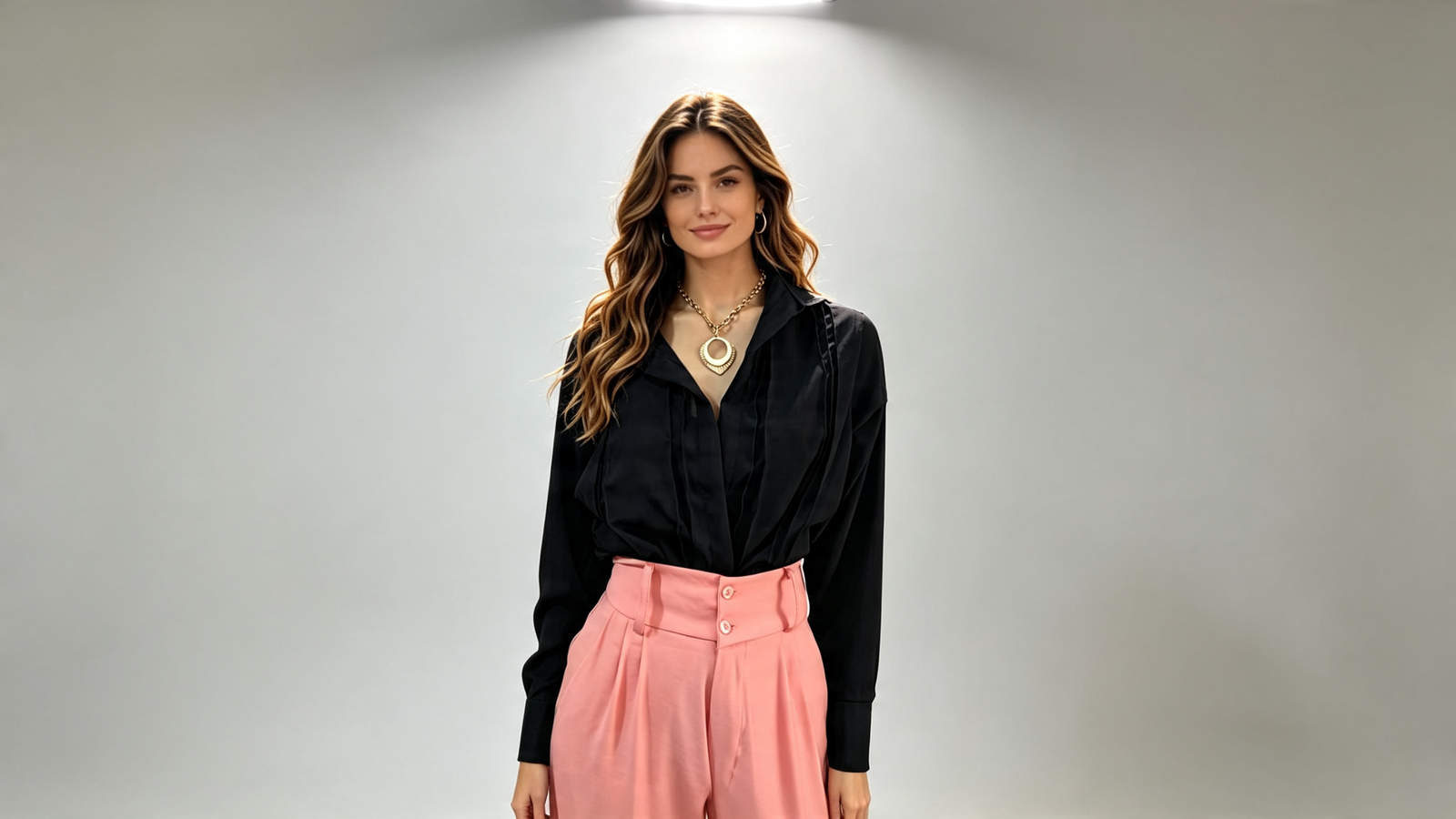 Calça reta